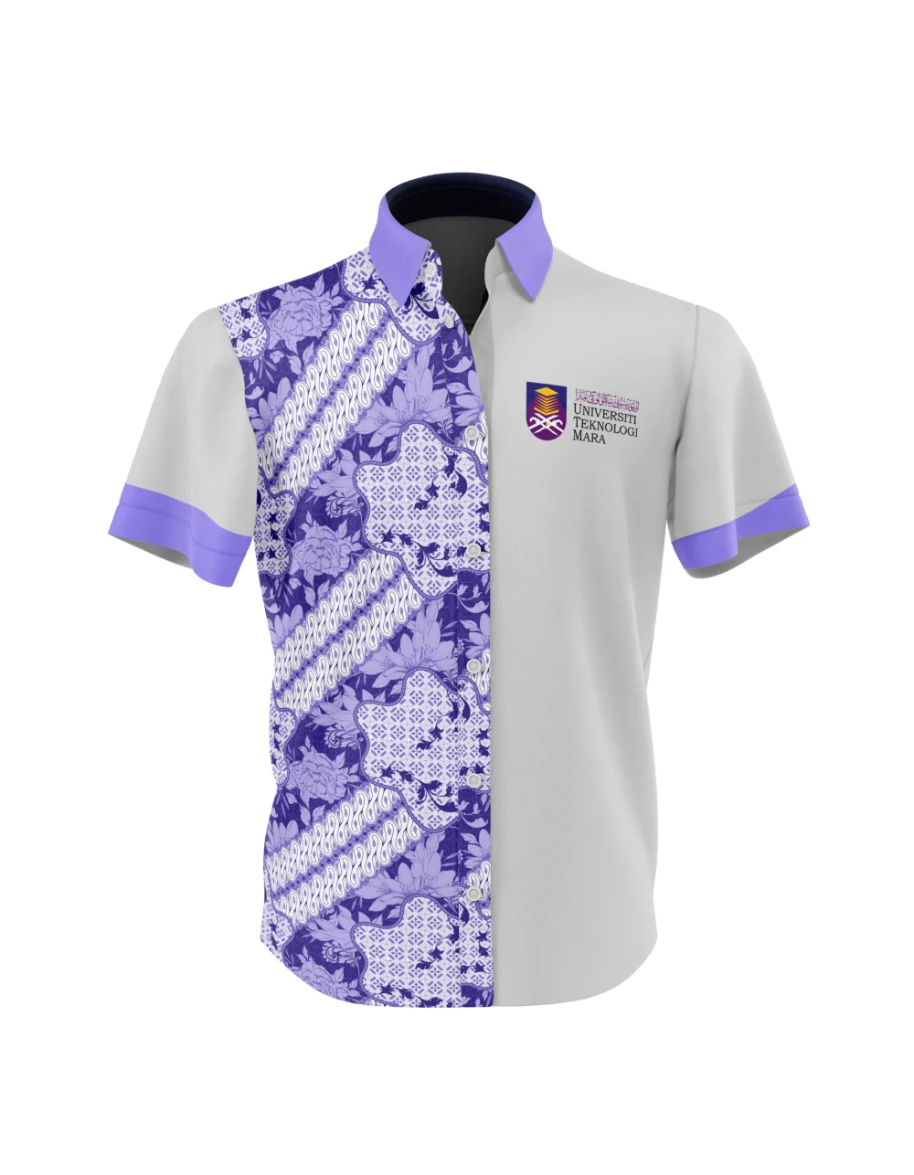 Men Short Sleeve Batik Shirt