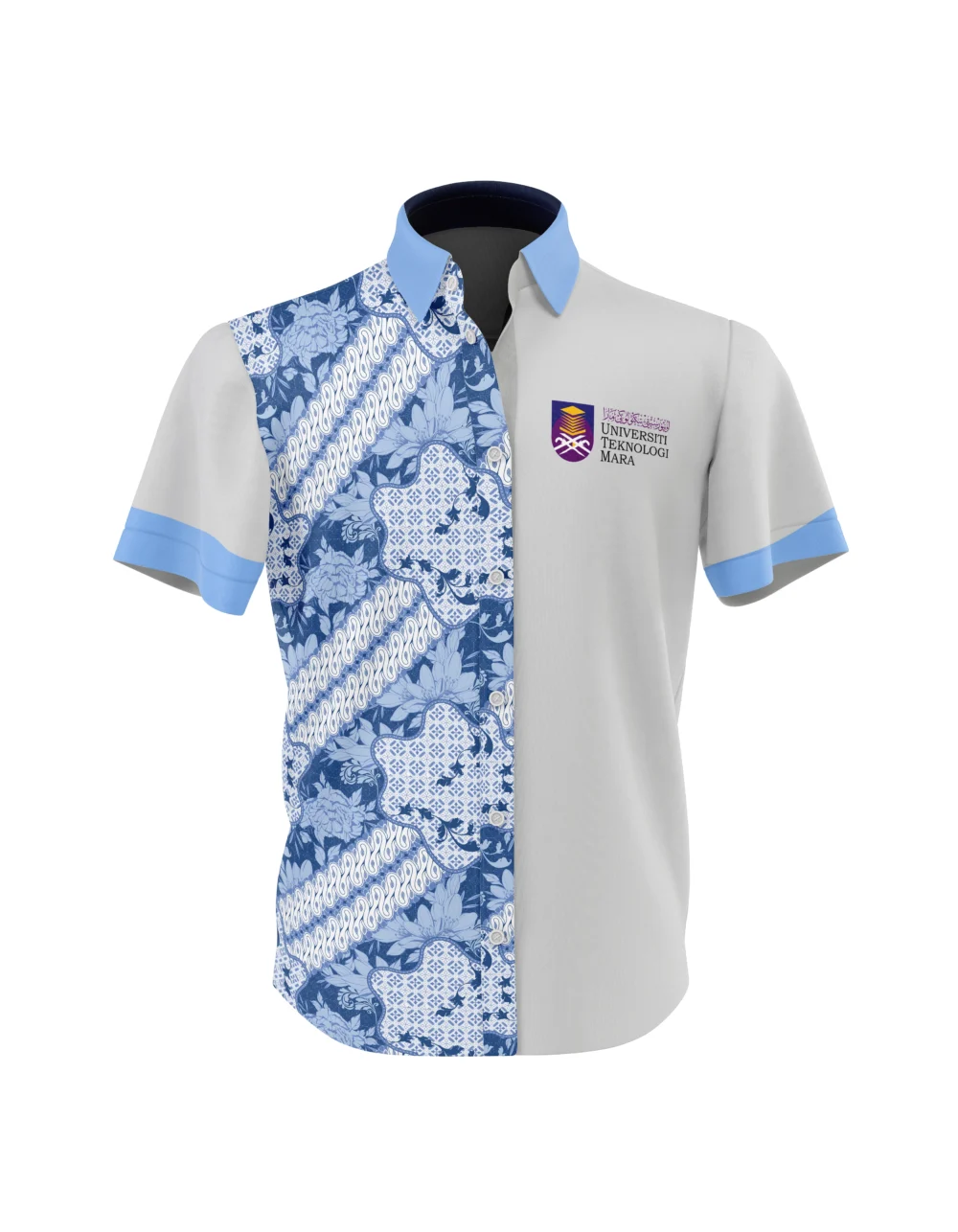 Men Short Sleeve Batik Shirt - Image 3